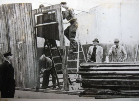 Bau des NFH am Maienschein 1954